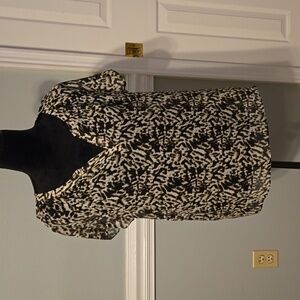 Talbots 8 (2 pc) tank and sheer animal print top